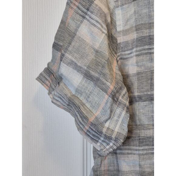 Weatherproof Vintage Washable Linen Plaid Shirt Button Down Men's Medium NWT - Picture 5 of 9